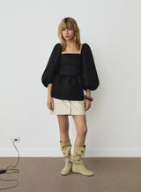 CECILE BLACK BLOUSE