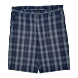 Dickies Checked Shorts - 38W 11L Gray Cotton Blend