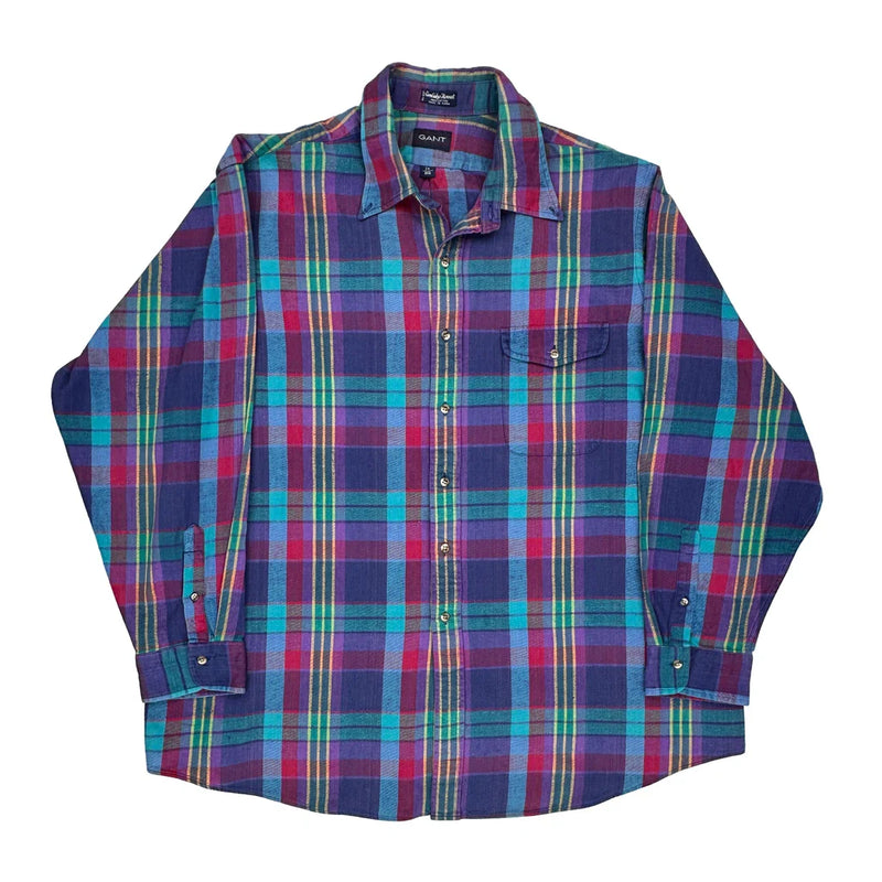 Gant Checked Flannel Shirt - 2XL Multicoloured Cotton