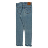 501 Levis Skinny Jeans - 28W US 4 Blue Cotton