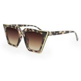 The CEO - Sustainable Tortoise Frame Brown Lens Cateye Sunglasses