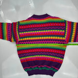 Unbranded Striped Sweater - Large Multicoloured Acrylic