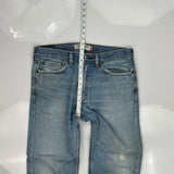 505 Levis Jeans - 34W 30L Light Wash Denim