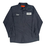Occupational Wear Dickies Shirt - Large Gray Polyester Blend