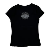 Looney Tunes Harley Davidson Cartoon T-Shirt - Small Black Cotton