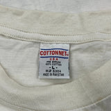 Malone Tigers Cotton Net Single Stitch T-Shirt - Large White Cotton