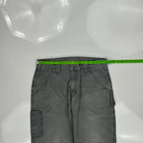 Carhartt Double Knee Carpenter Pants - 34W 29L Gray Cotton