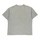 Single Stitch Hanes Graphic T-Shirt - 2XL Grey Cotton