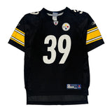 Age 14-16 Pittsburgh Steelers Reebok Nfl Football Jersey - Large Black Polyester