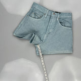 Silver Tab Levis Denim Shorts - 27W UK 10 Light Wash Denim