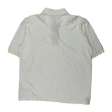 Burberry London Polo Shirt - Large White Cotton