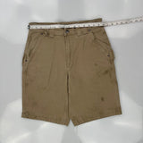 Duluth Carpenter Shorts - 32W 10L Khaki Cotton
