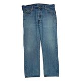 501 Levis Jeans - 36W 30L Blue Cotton