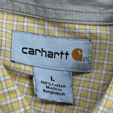 Carhartt Checked Shirt - Large Yellow Cotton