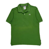 Adidas Polo Shirt - Medium Green Cotton
