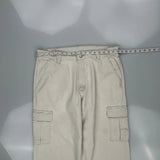 Wrangler Cargo Trousers - 36W 30L Beige Cotton