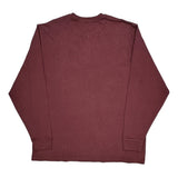Carhartt Long Sleeve T-Shirt - XL Burgundy Cotton