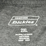 Dickies T-Shirt - 2XL Gray Cotton Blend
