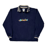Disney Cartoon 1/4 Zip - Medium Navy Cotton