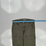 Carhartt Double Knee Cargo Pants - 34W 34L Gray Cotton Blend