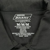 Dickies Short Sleeve Shirt - Medium Black Polyester Blend