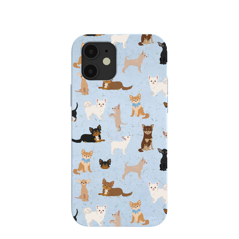 Powder Blue Chihuahua Charms iPhone 12/ iPhone 12 Pro Case