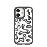 Clear Chrome Doodles iPhone 17 Case With Noir Ridge (MagSafe included)