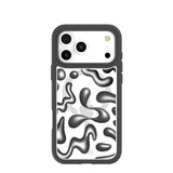 Clear Chrome Doodles iPhone 17 Pro Max Case With Noir Ridge (MagSafe included)