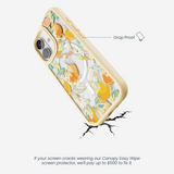 Clear Citrus Blooms iPhone 17 Case With Sunbeam Ridge (MagSafe included)