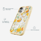 Clear Citrus Blooms iPhone 17 Case With Sunbeam Ridge (MagSafe included)