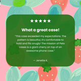 Clear Berry Belle iPhone 17 Pro Case With Petal Pink Ridge (MagSafe included)