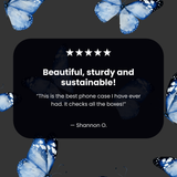 Clear Blue Butterflies iPhone Air Case With Noir Ridge (MagSafe included)