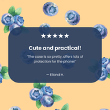 Clear Blueberry Pop iPhone 17 Pro Max Case With Sunbeam Ridge (MagSafe included)