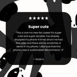 Clear Cat Cow iPhone 17 Pro Case With Noir Ridge (MagSafe included)