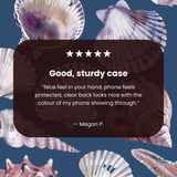 Clear Oceana Whorl iPhone 17 Case With True Blue Ridge (MagSafe included)