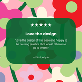 Clear Poppy Flora iPhone 17 Case With Petal Pink Ridge (MagSafe included)