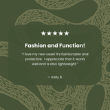 Clear Serpent Sketch iPhone 17 Pro Max Case With Forest Floor Ridge (MagSafe included)