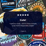 Clear Trail Stickers iPhone 17 Case With Noir Ridge (MagSafe included)