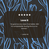 Clear Tulip Dreams iPhone 17 Case With Noir Ridge (MagSafe included)