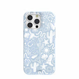 Powder Blue Coastal Rodeo iPhone 15 Pro Max Case