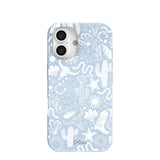 Powder Blue Coastal Rodeo iPhone 16 Case