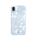 Powder Blue Coastal Rodeo iPhone XR Case