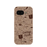 Chocolate Brown Coffee Club Google Pixel 9a Case