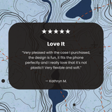 Powder Blue Contour Lines iPhone 15 Pro Case