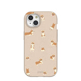 Seashell Corgi Cuties iPhone 15 Case