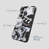 Black Cosmic Luck Samsung Galaxy S25 Case