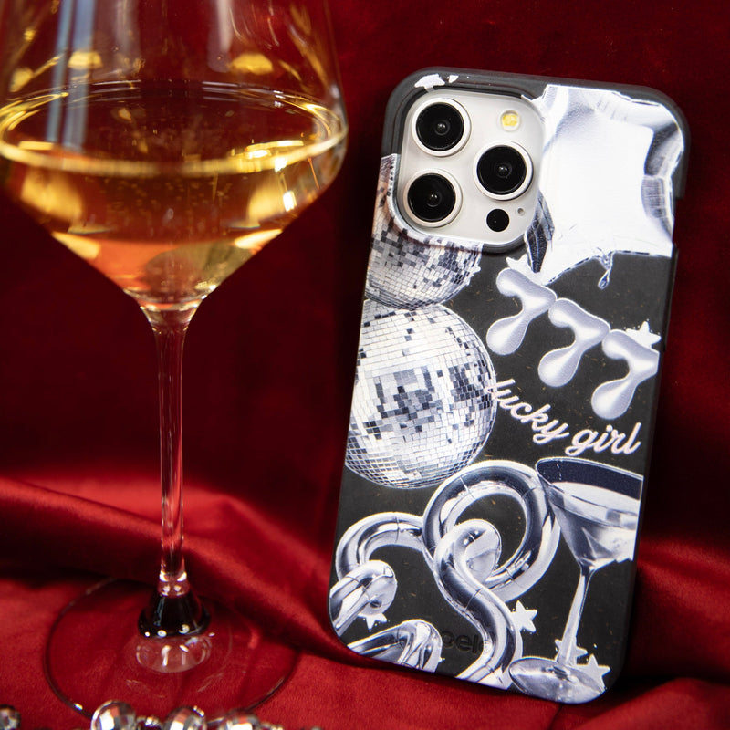 Black Cosmic Luck iPhone 13 Pro Max Case