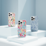 Powder Blue Fleurs iPhone XR Case