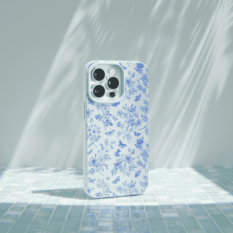 Powder Blue Porcelain iPhone 15 Case