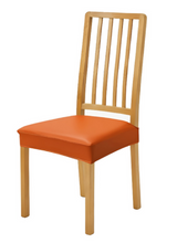 Anyseat Orange PU Leather Chair Cover – Slipcover for Dining, Kitchen, Hotel, Banquet & Living Room Chairs